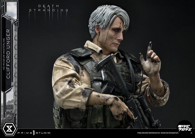 P1S (Prime 1 Studio) 1/2 Scale Statue: Death Stranding — Clifford (Mads Mikkelsen)