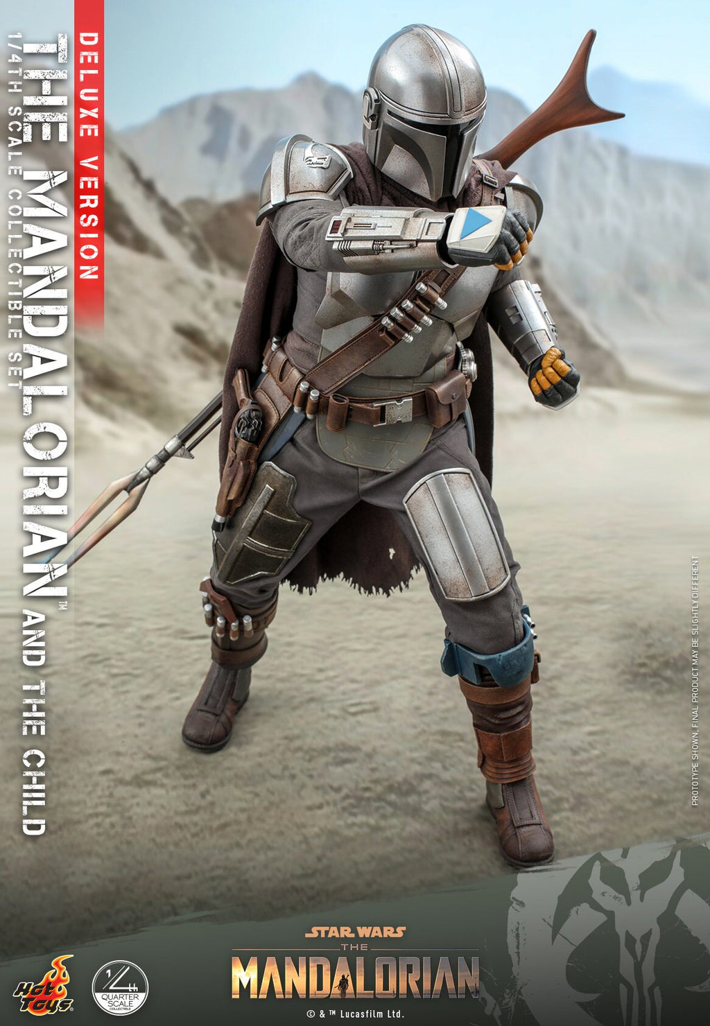 HOTTOYS 1/4 Mandalorian Baby Yoda Deluxe Articulated Figure QS017