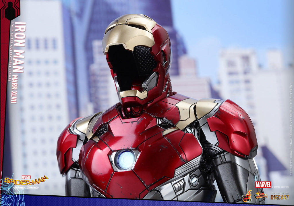 Hot Toys HT 1/6 Back to School Iron Man MK47 Articulated Figure MMS427D19