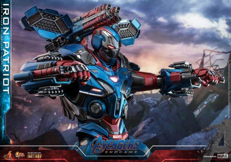 HOTTOYS 1/6 Alloy Avengers 4 Iron Patriot War Machine Action Figure
