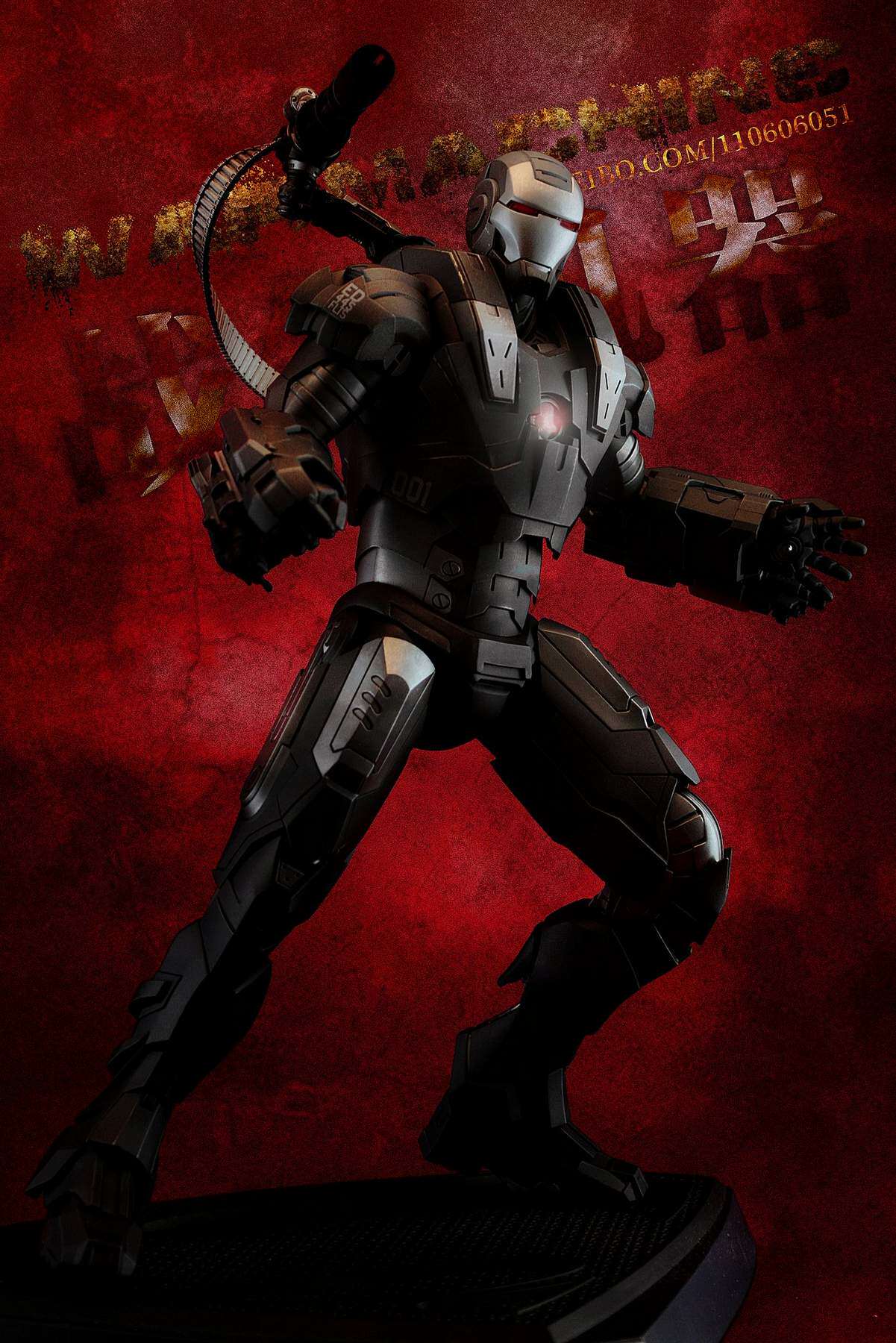 HotToys HT 1/6 Iron Man 2 Plastic War Machine 1.0 MK1 MMS120 Action Figure