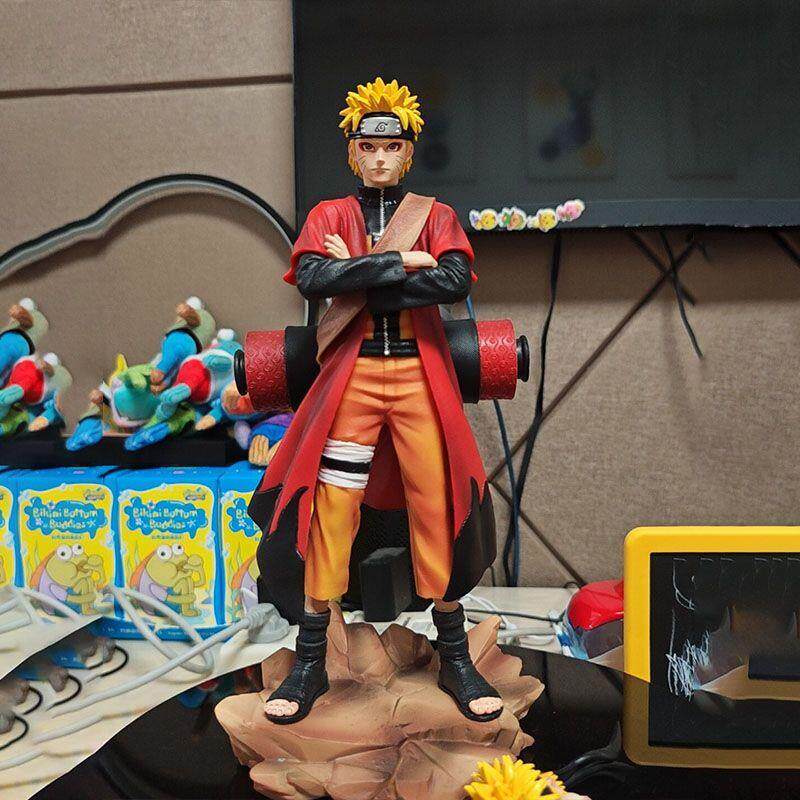 Naruto's new 31cm sage mode Naruto model figure double-headed carving luxury GK figure