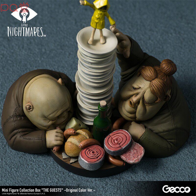 Gecco Little Nightmares mini figure collection set, complete set of 6 original color version figures