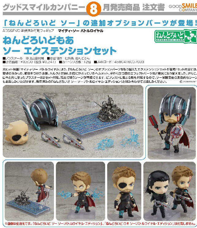 GSC Nendoroid #863: Marvel — Thor (Reissue) DX Ver. / Accessories — Licensed Version