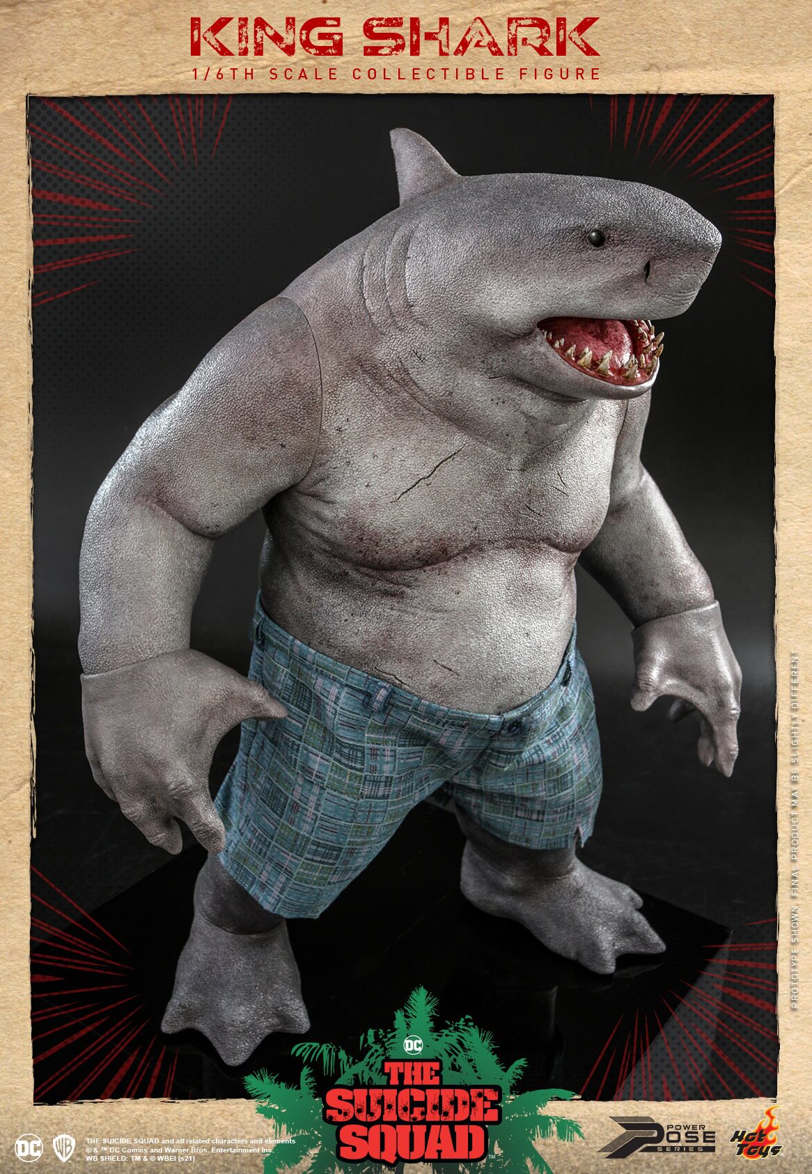 HOTTOYS HT 1/6 Task Force: King Shark Nanawi Semi-Artificial Action Figure PPS006