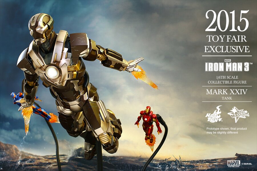 HOTTOYS HT MMS303 1/6 Iron Man MK24 2015 Venue Limited Tank Action Figure