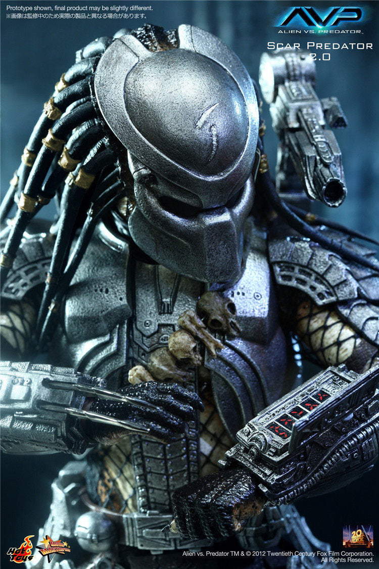 HOTTOYS 1/6 AVP Alien vs. Predator 2.0 Scar Action Figure MMS190