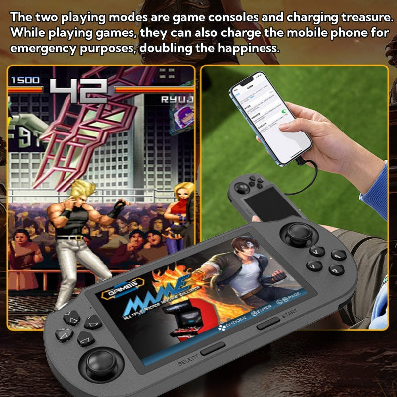 4.5-inch Portable Handheld HD Gaming Console with 2 Controllers