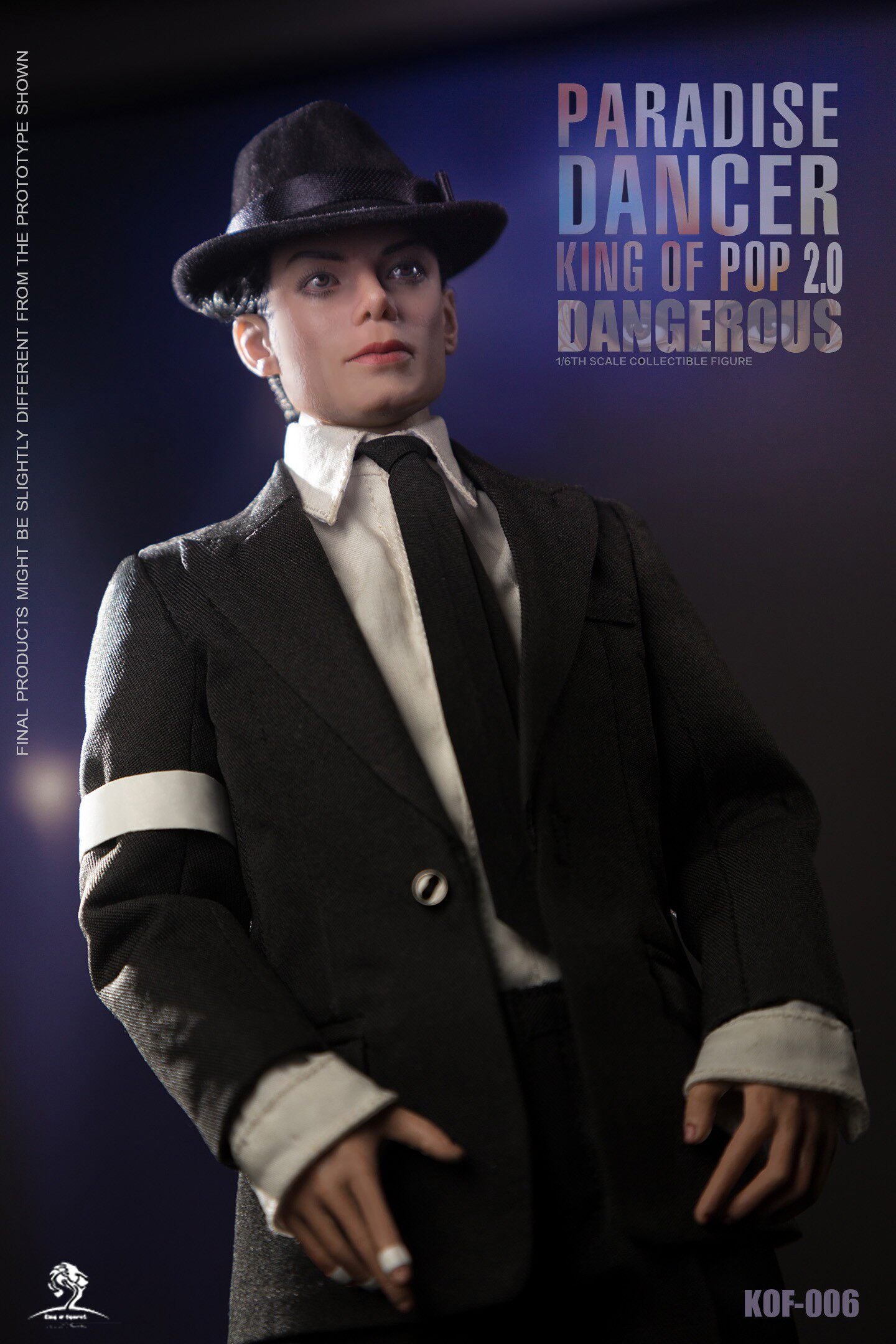 King of Figure KOF 1/6 Paradise Dancer 2.0 Jackson's Dangerous Journey Hair Transplant Action Figure
