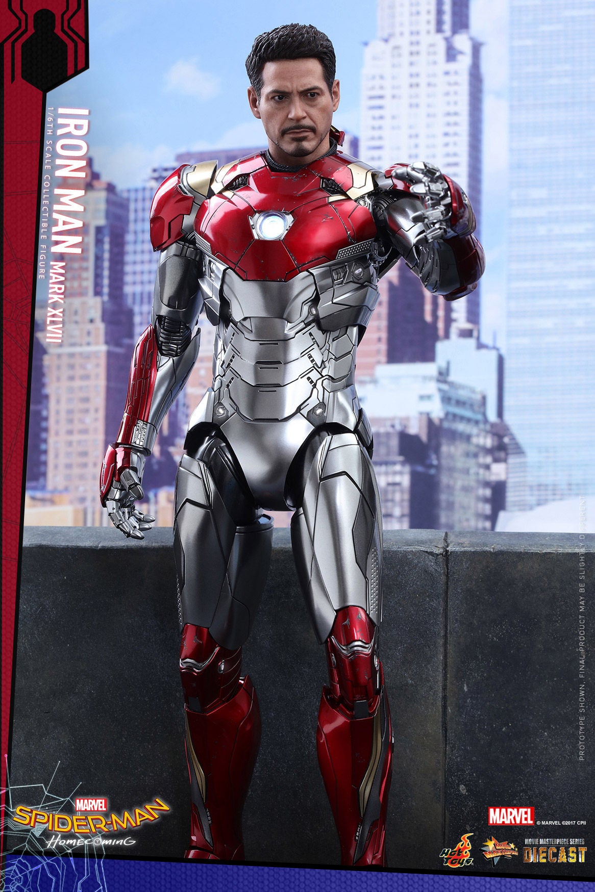 Hot Toys HT 1/6 Back to School Iron Man MK47 Articulated Figure MMS427D19