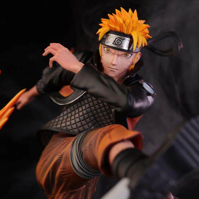 Naruto model ornaments with exquisite 23CM ninja series rescue Naruto double-headed sculpture limited edition