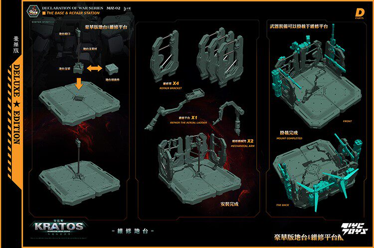 Fire General: Shadow Zone — KRATOS (1/100 Scale) Pre-assembled Mecha Figure