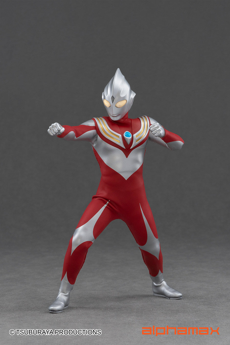 Alphamax — Ultraman Tiga: Power Type (Fabric Outfit) — Articulated Action Figure Licensed Version