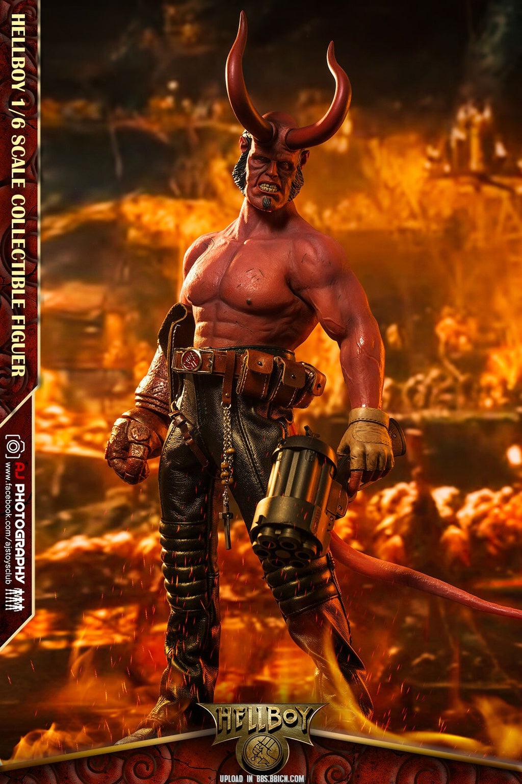 ARTOYS 1/6 Hell man HELLBOY four head sculpts action figures