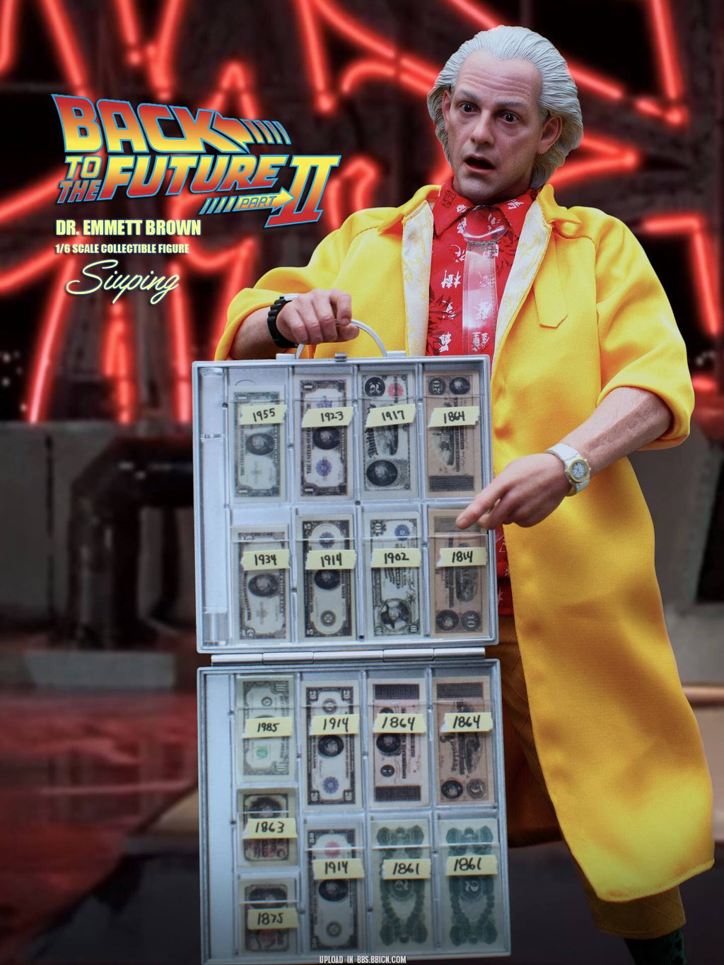 HOTTOYS 1/6 mms380 Back to the Future 2 Dr. Brown 1.0 Regular Edition c Action Figure