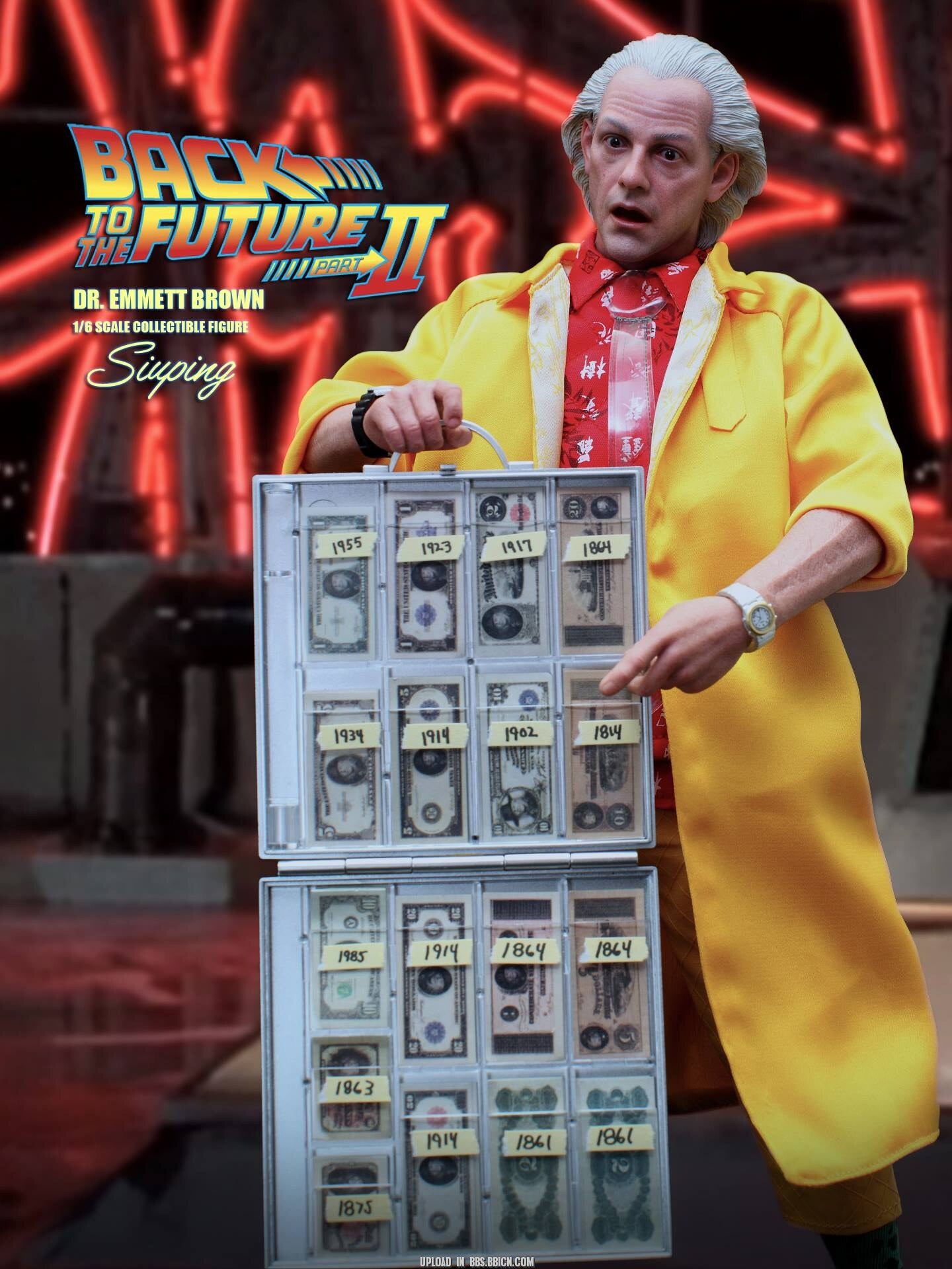 HOTTOYS 1/6 mms380 Back to the Future 2 Dr. Brown 1.0 Regular Edition c Action Figure