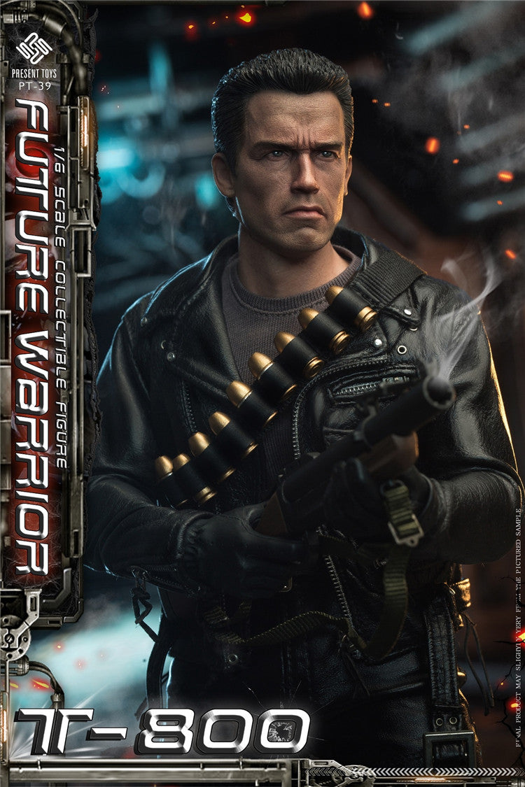 PRESENT TOYS 1/6 Terminator T800 Arnold Future Warrior Figure PT-sp39