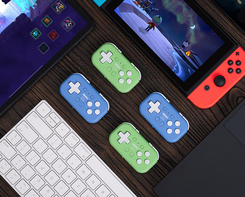 Micro Bluetooth Gamepad Pocket-sized Mini Controller for Switch, Android, and Raspberry Pi