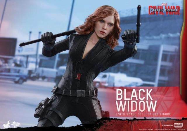 HotToys HT 1/6 MMS365 Captain America 3 Civil War Black Widow 5.0 action figures