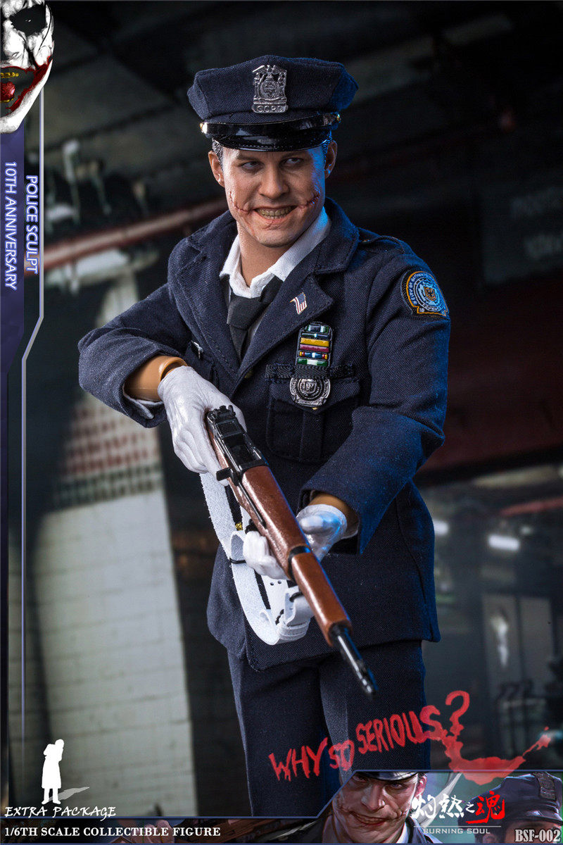 Searing Soul 1/6 Soldier Police Clown BSF002 Batman Heath Ledger JOKER Action Figure