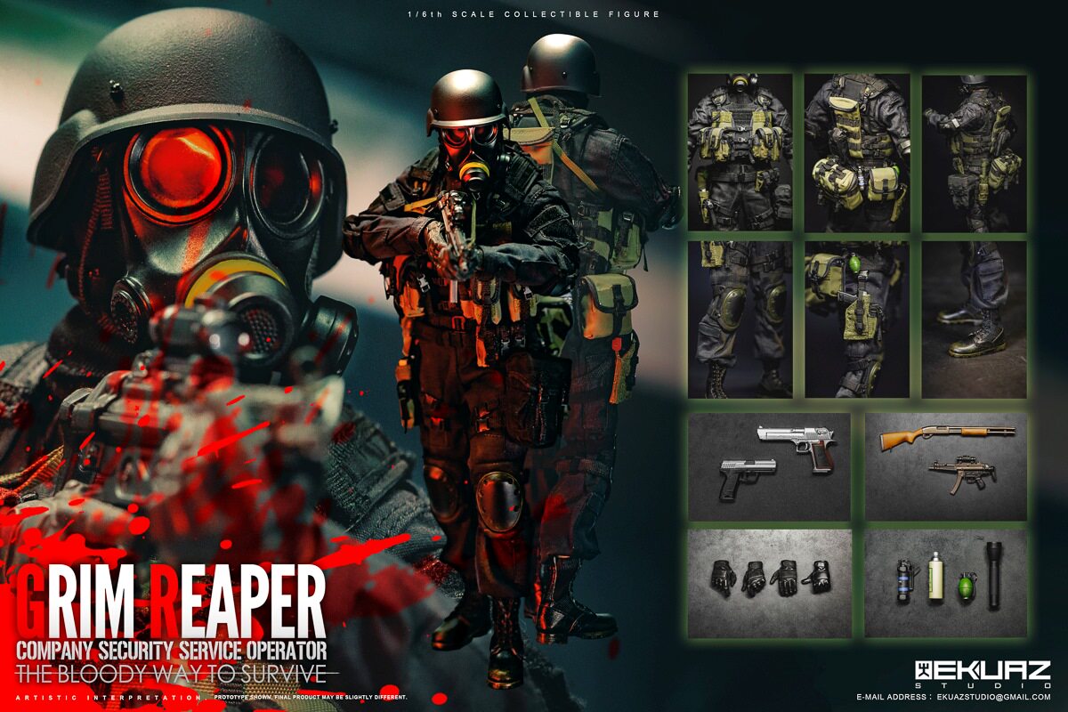 EKUAZ STUDIO 1/6 CSS G.I. Joe: Resident Evil 2 Death Hank Doll EKS05 Restock