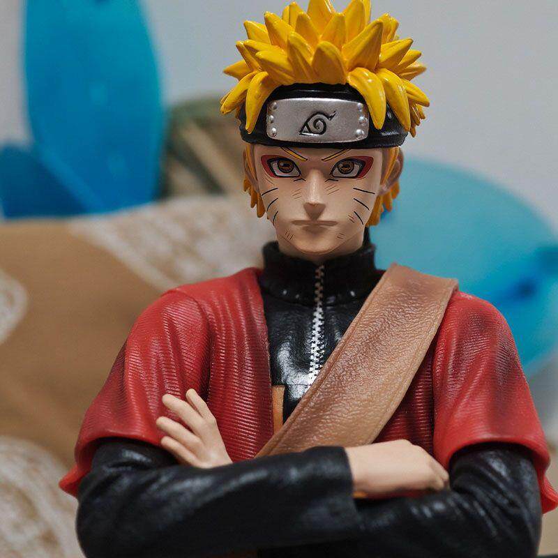 Naruto's new 31cm sage mode Naruto model figure double-headed carving luxury GK figure
