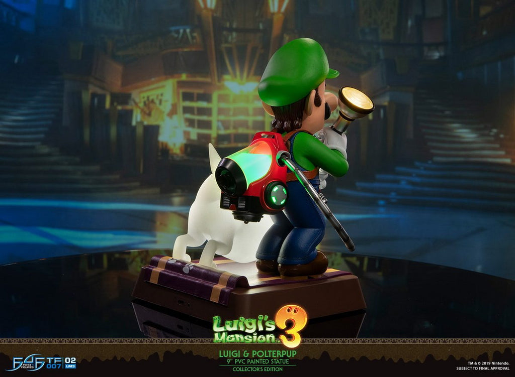 First 4 Figures 9-inch Luigi and Ghost Dogs, Haunted House 3, Luigi's Mansion 3 Figures, LM03CO