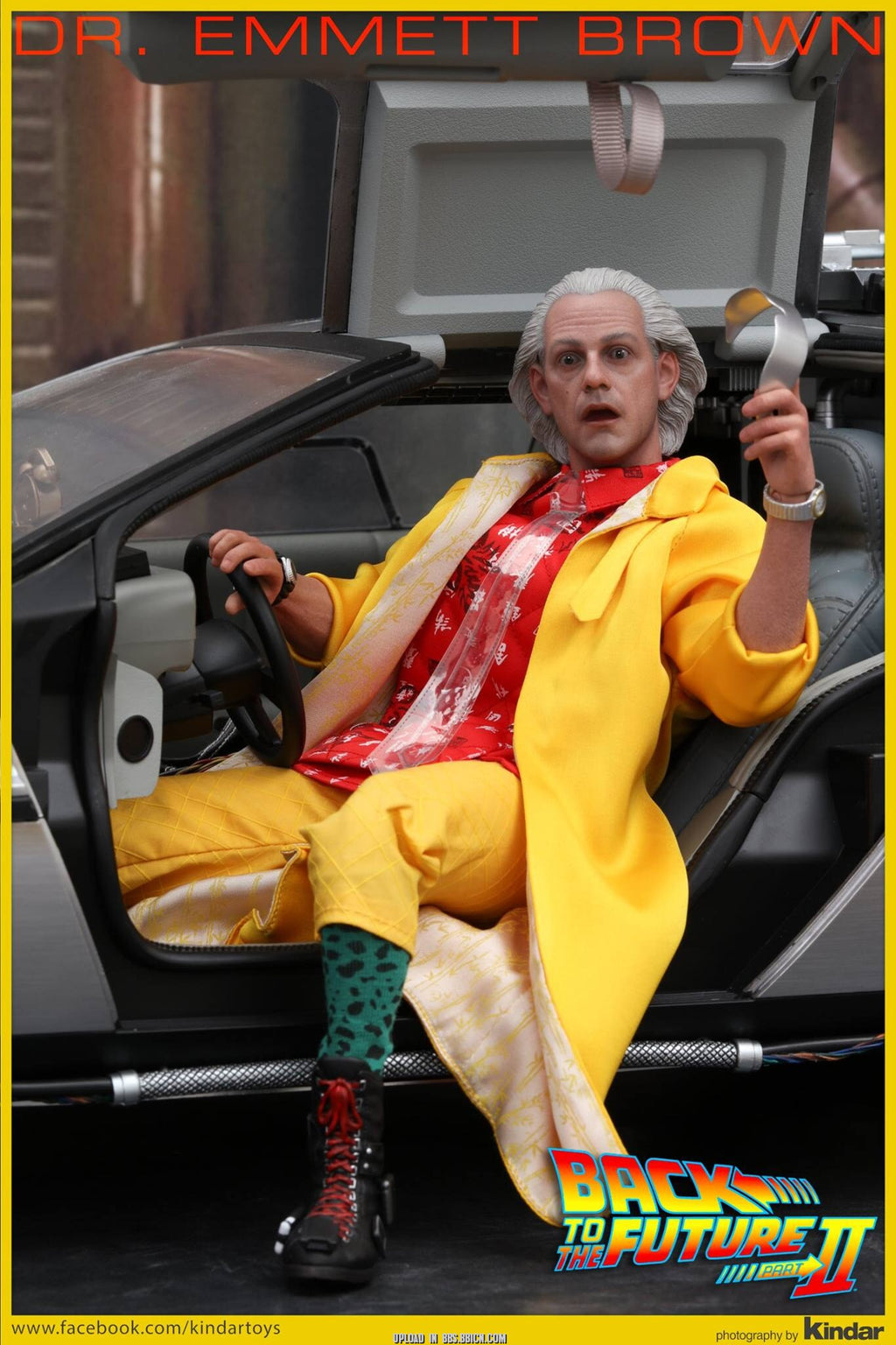 HOTTOYS 1/6 mms380 Back to the Future 2 Dr. Brown 1.0 Regular Edition c Action Figure