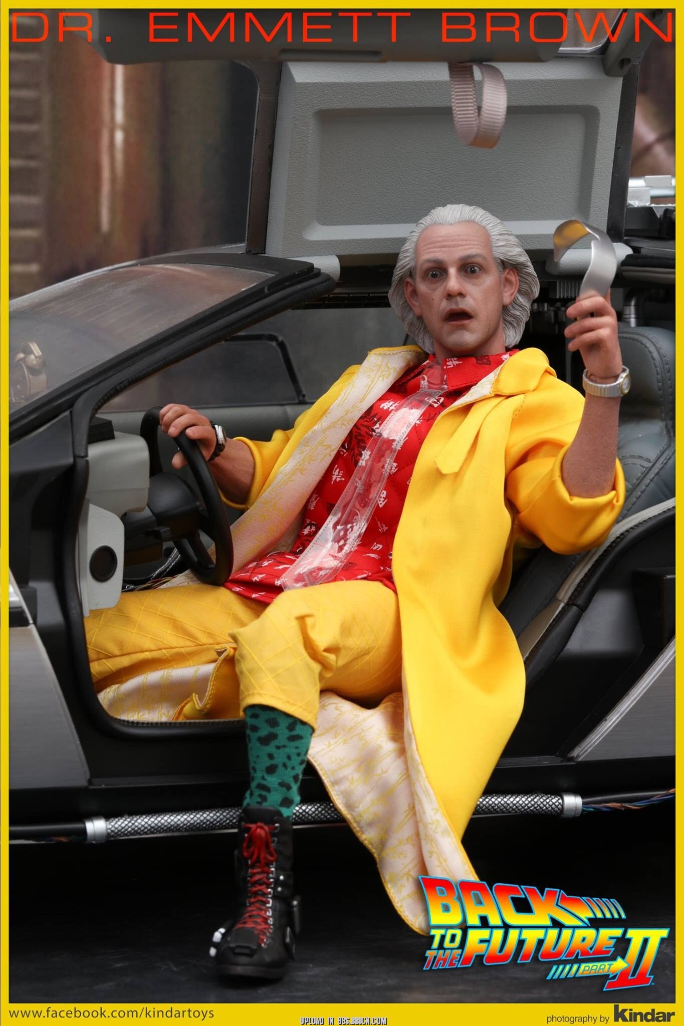 HOTTOYS 1/6 mms380 Back to the Future 2 Dr. Brown 1.0 Regular Edition c Action Figure