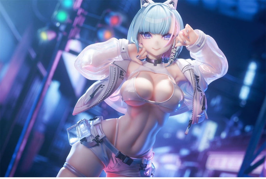 Bibi Buttons T-TRACK Original Artwork Near-Future Nekomatsuri MIU Figure