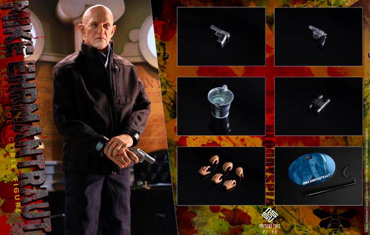 PRESENT TOYS 1/6 Breaking Bad Mike Action Figure PT-SP22