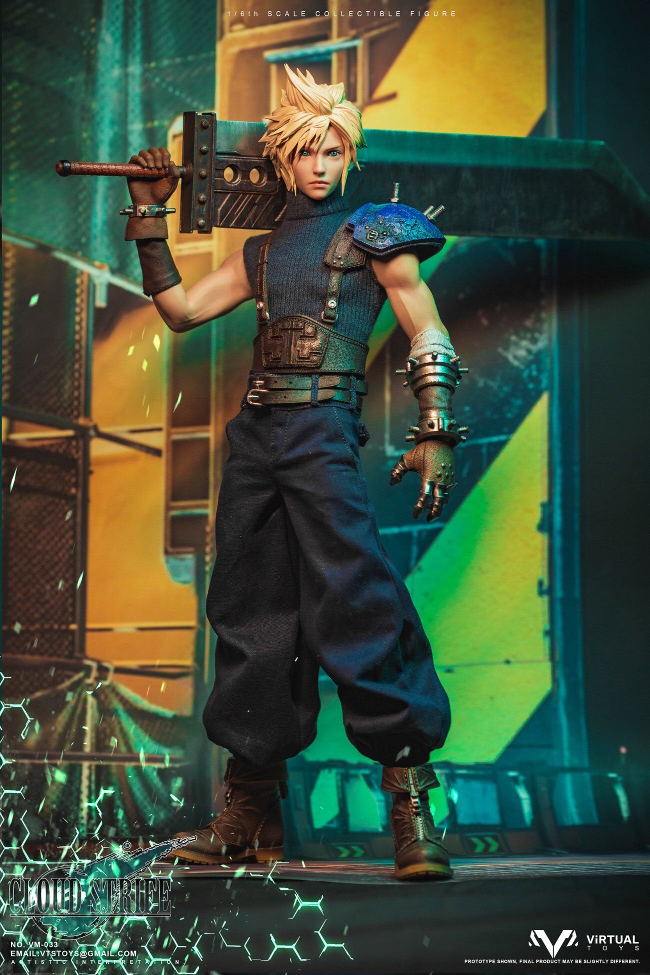 VTSTOYS 1/6 Original Warrior Cloud, Final Fantasy Action Figure VM-033DX