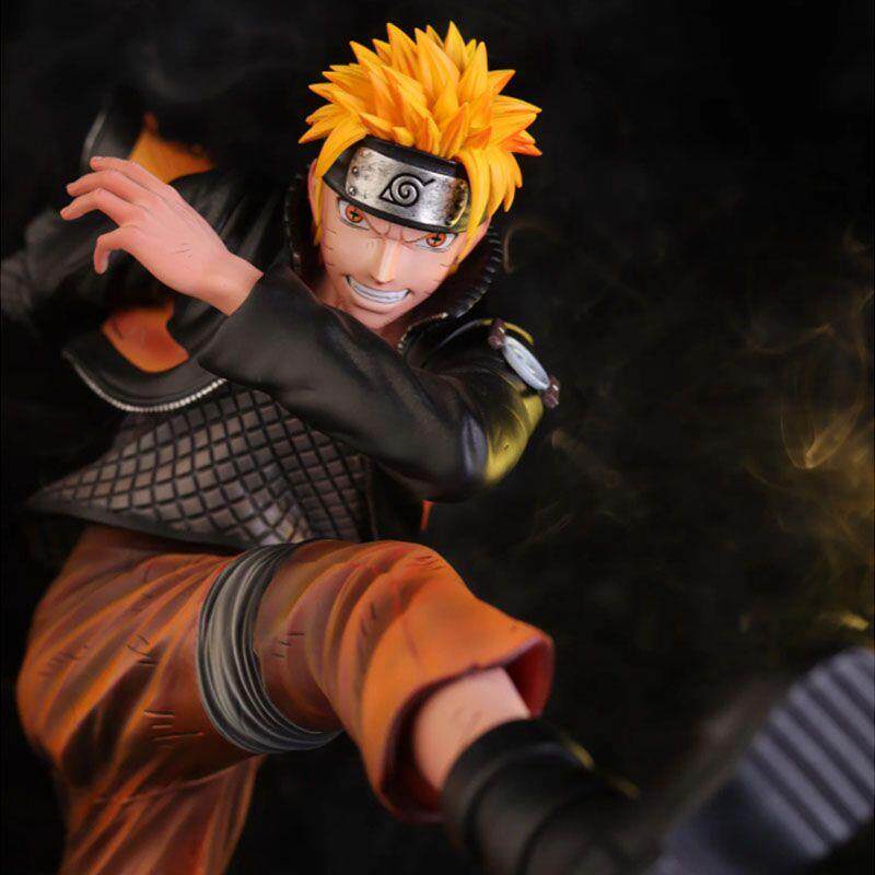 Naruto model ornaments with exquisite 23CM ninja series rescue Naruto double-headed sculpture limited edition