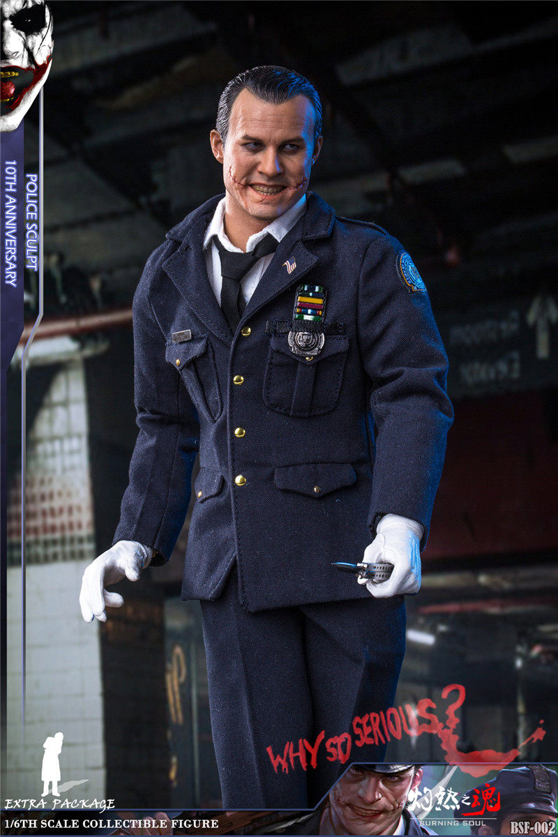 Searing Soul 1/6 Soldier Police Clown BSF002 Batman Heath Ledger JOKER Action Figure