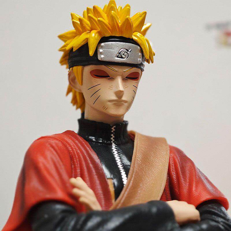 Naruto's new 31cm sage mode Naruto model figure double-headed carving luxury GK figure
