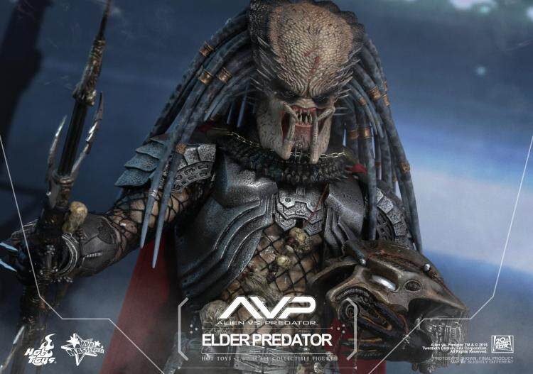 HOTTOYS 1/6 AVP Alien vs. Predator: Elder Red Robe 2.0 Articulated Figure MMS325