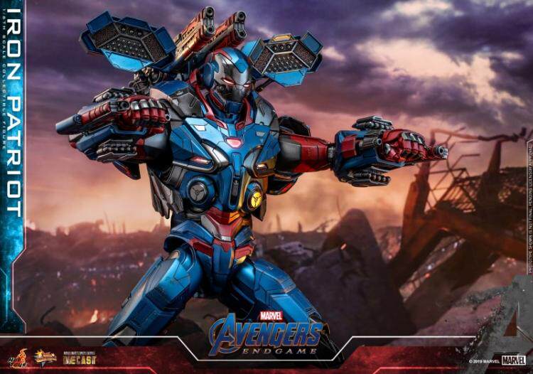 HOTTOYS 1/6 Alloy Avengers 4 Iron Patriot War Machine Action Figure