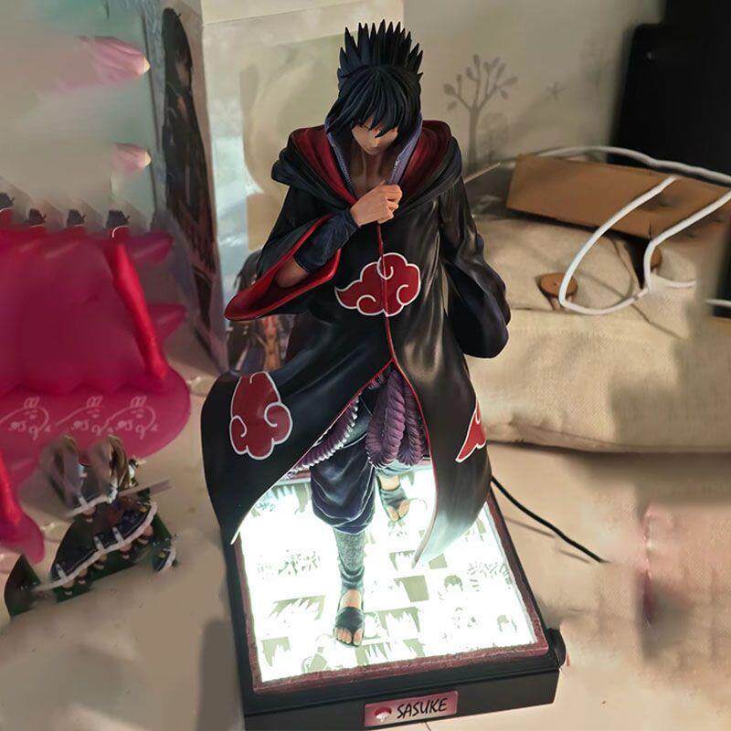 Naruto figure can light up comic platform eagle team Sasuke model GK figure