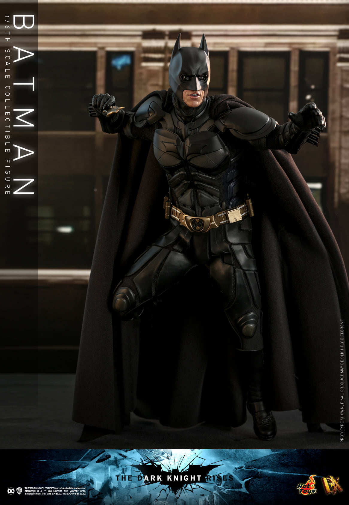 HOTTOYS 1/6 Dark Knight Bale Batman Motorcycle DX19 Action Figure MMS591