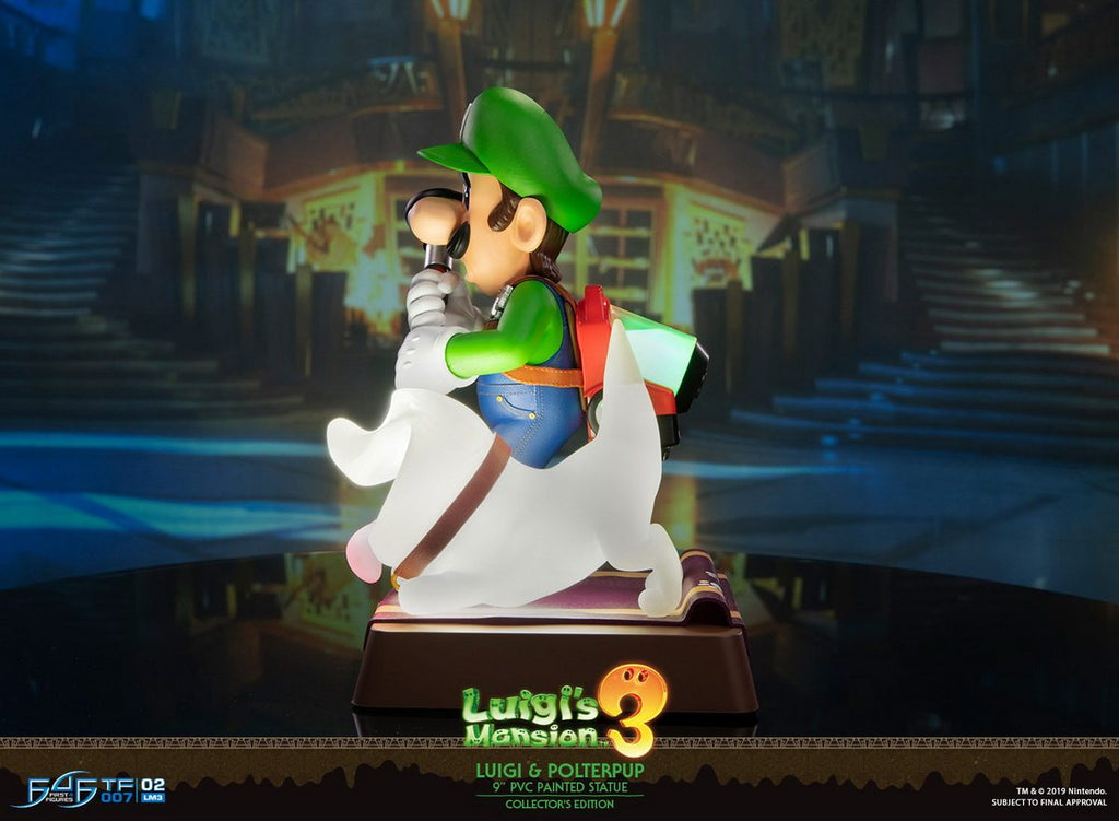 First 4 Figures 9-inch Luigi and Ghost Dogs, Haunted House 3, Luigi's Mansion 3 Figures, LM03CO