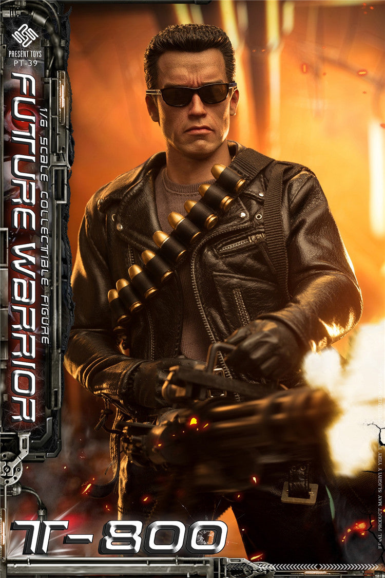 PRESENT TOYS 1/6 Terminator T800 Arnold Future Warrior Figure PT-sp39
