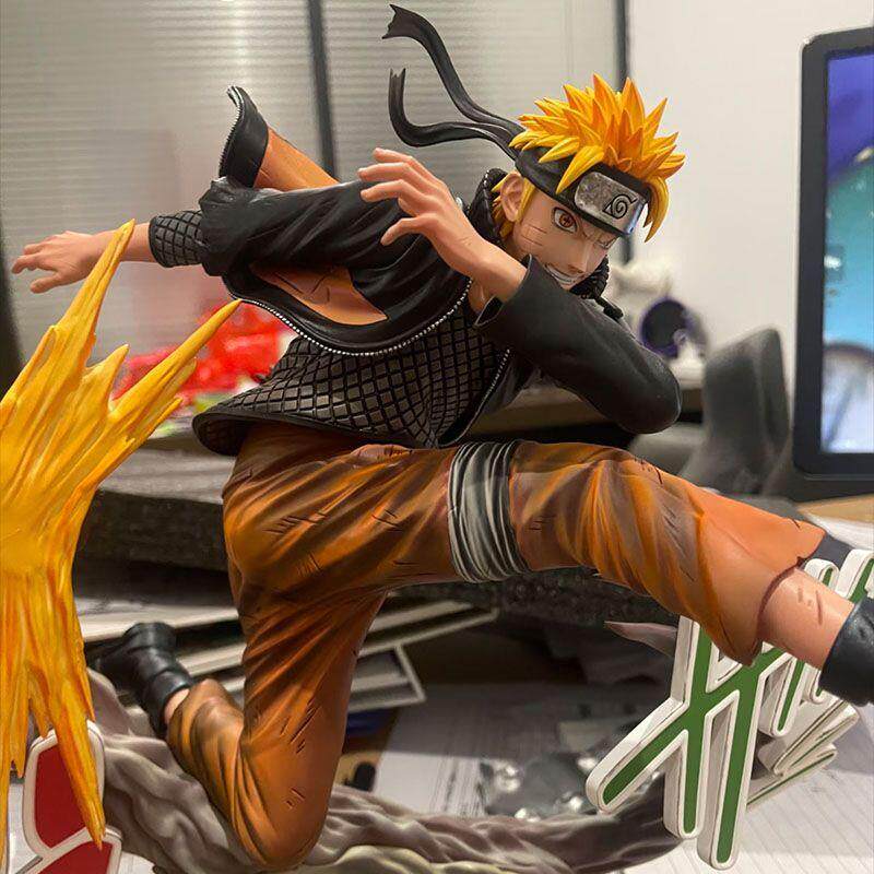 Naruto model ornaments with exquisite 23CM ninja series rescue Naruto double-headed sculpture limited edition