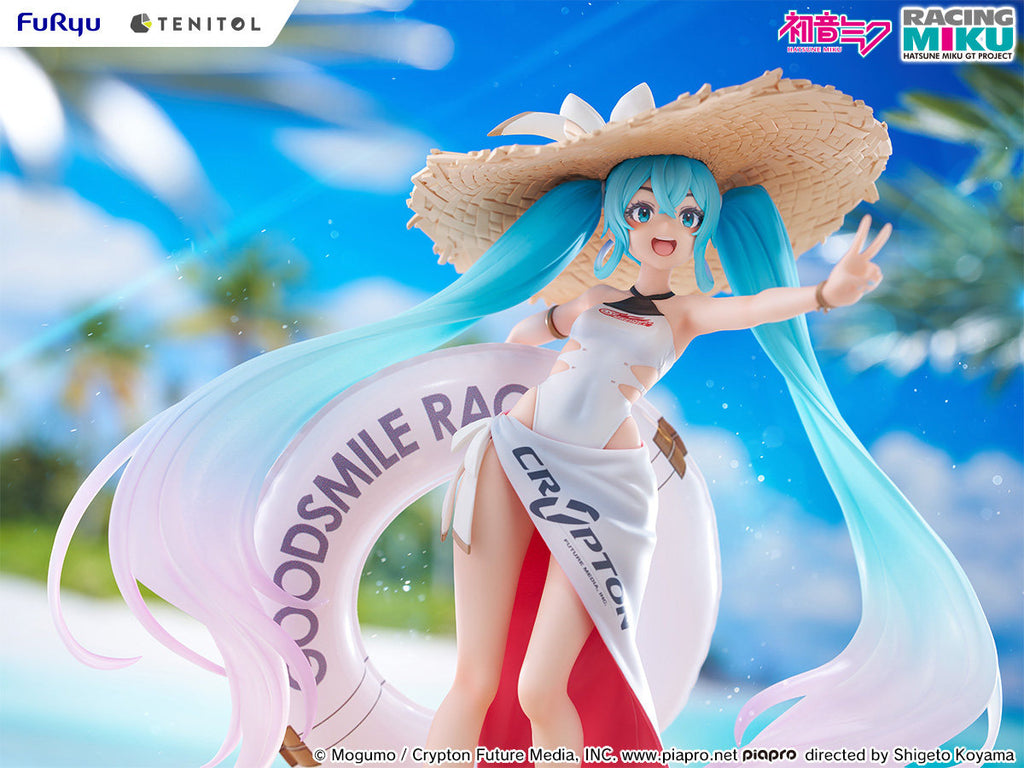 21cm FuRyu Hatsune Miku Racing Miku 2024 Tropical Figure