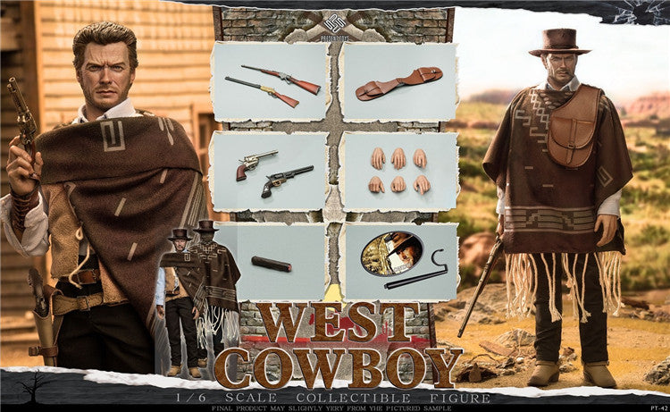 PRESENT TOYS 1/6 Western Cowboy Red Dead Redemption Double-Headed Sculptor Figure PT-sp42