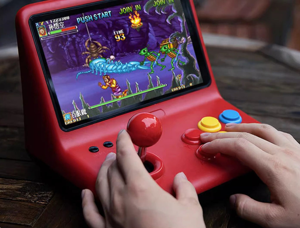 9-inch IPS screen mini arcade double joystick game console gba small game console 32G