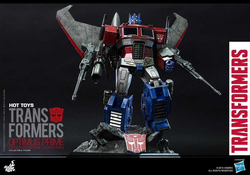 Hottoys HT TF001 1/6 Transformers G1 Optimus Prime VIP Starscream Fitted Version Action Figure