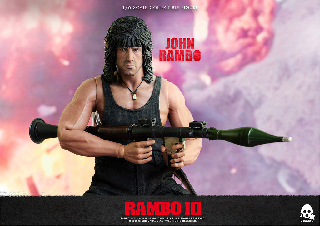 Threezero 3A 1/6 First Blood 3 Rambo Stallone Figure 3Z0169
