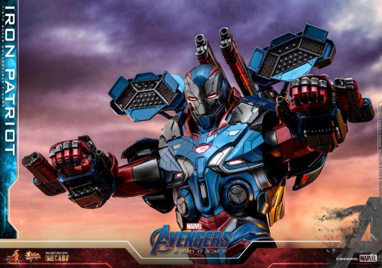 HOTTOYS 1/6 Alloy Avengers 4 Iron Patriot War Machine Action Figure