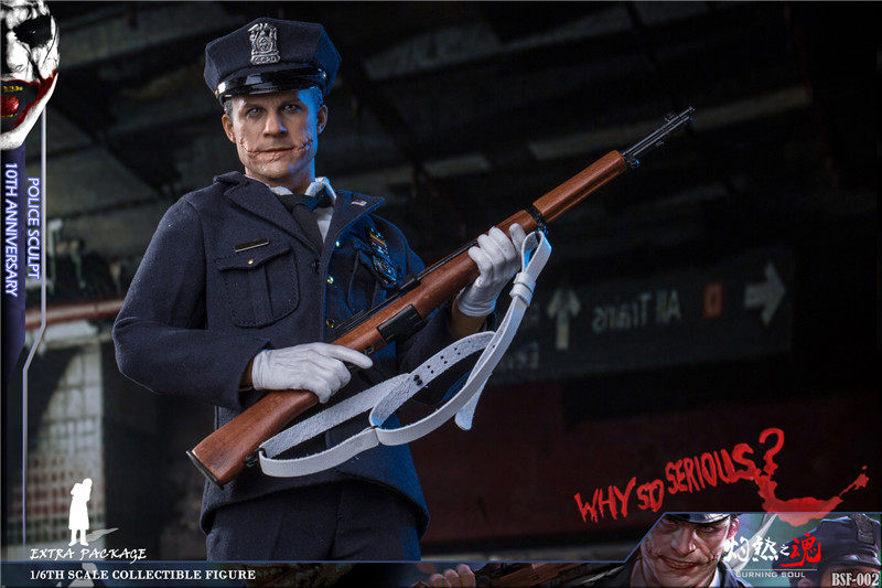 Searing Soul 1/6 Soldier Police Clown BSF002 Batman Heath Ledger JOKER Action Figure