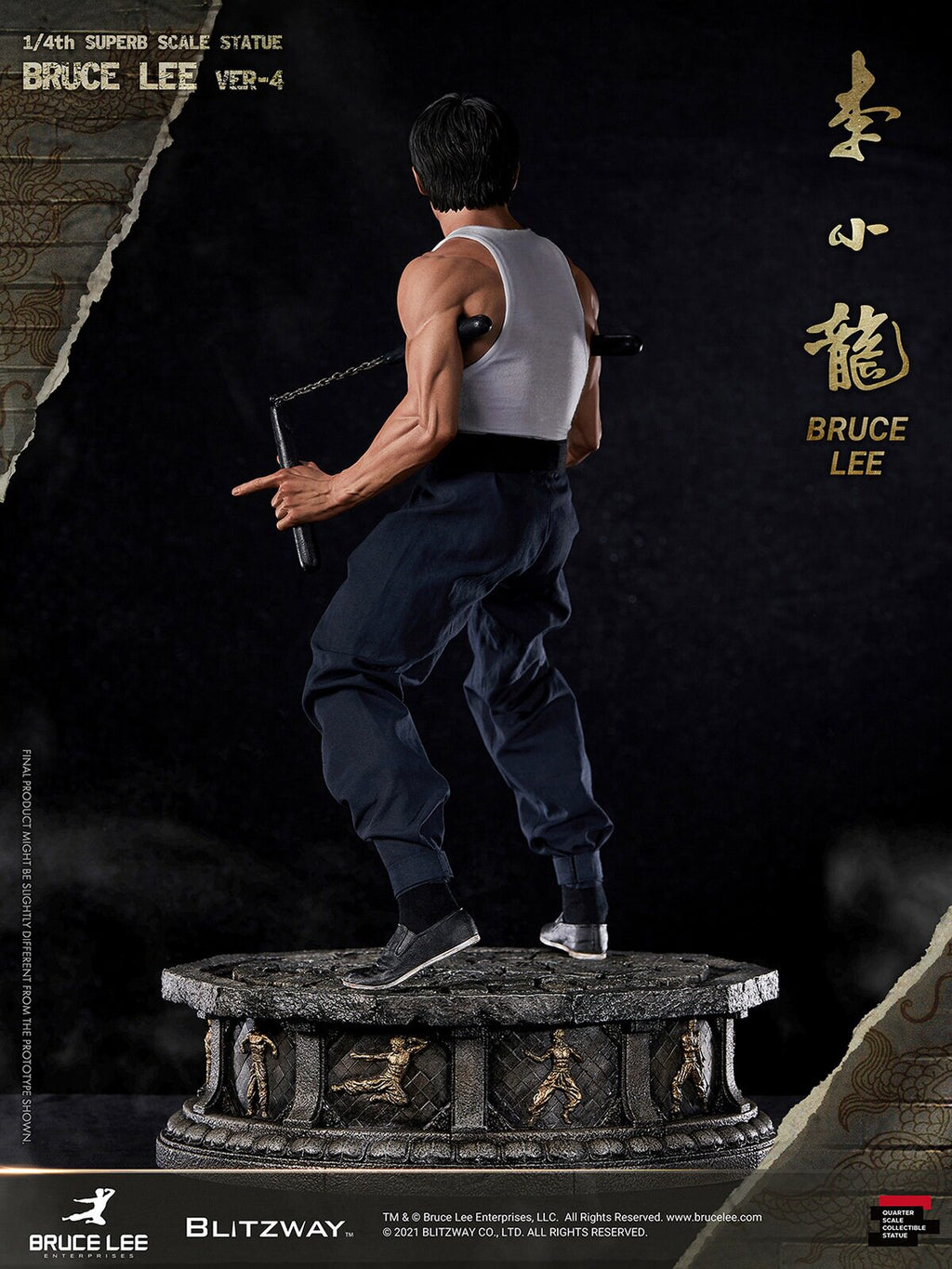 Blitzway 1/4 Bruce Lee Statue, 4th Edition, BW-SS-20901